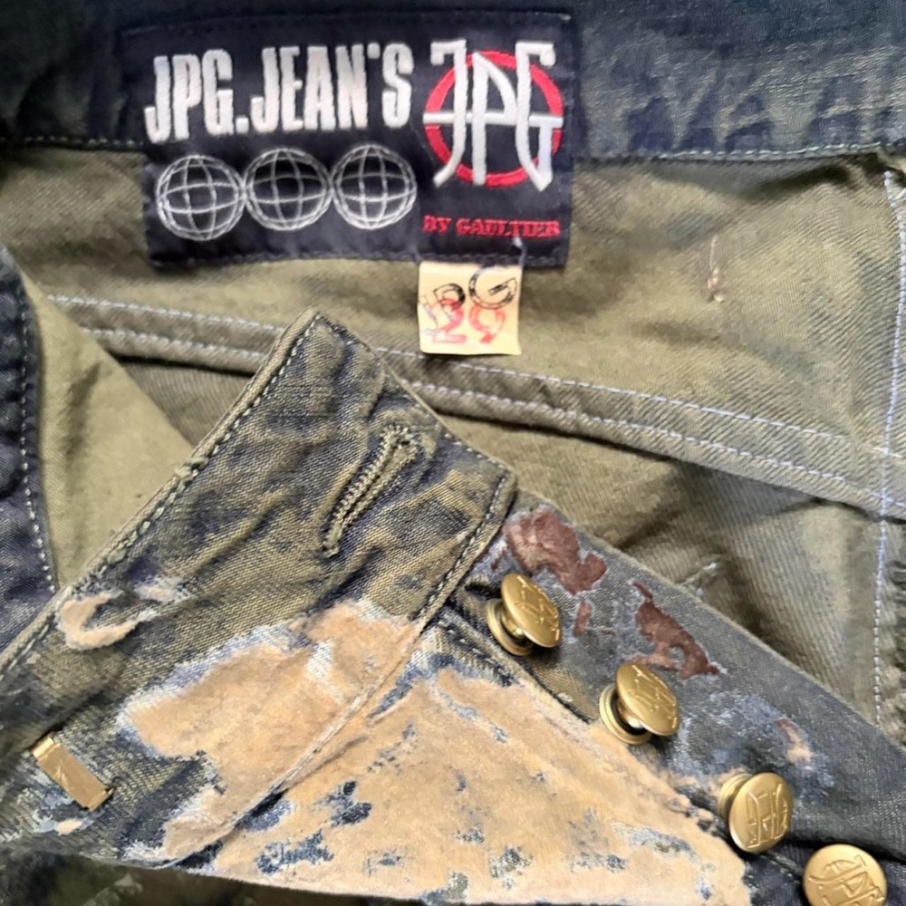 Rare Vintage Jean Paul Gaultier JPG Camo Jeans - Picture 7 of 7